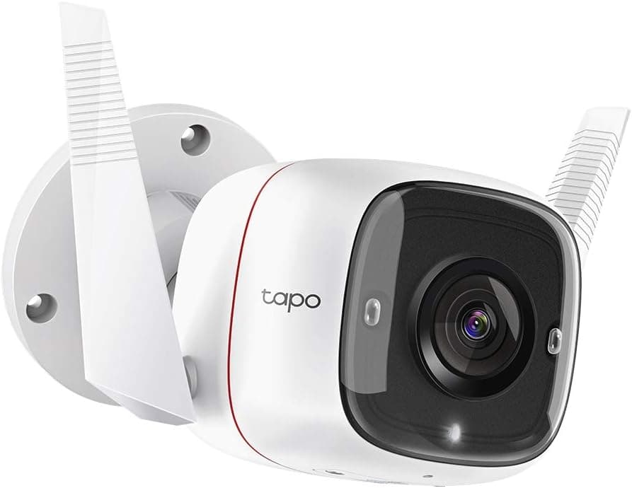 Câmera Wi-Fi Externa TP-Link Tapo TC65 Full HD IP65 Visão Noturna Branca