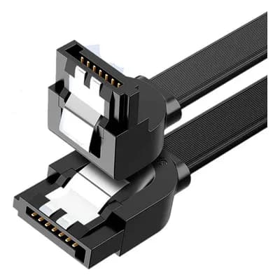 Cabo SATA III 6Gb/s com trava para HD e SSD - 1 unidade