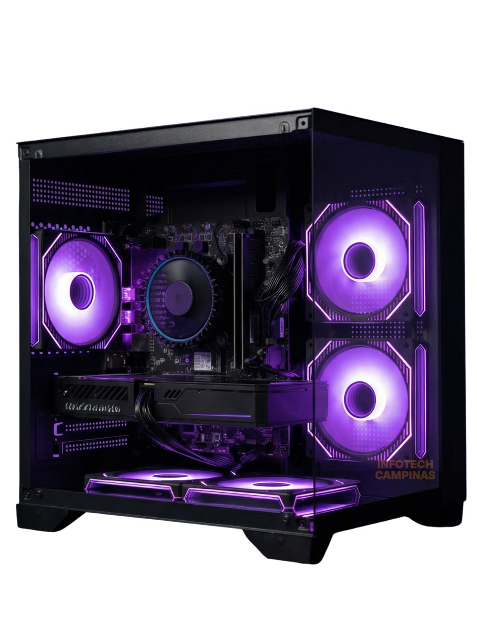 PC Gamer Aquario Preto Ryzen 5 5500 | GTX 1660 SUPER 6GB | 16GB Ram | SSD Nvme 500GB | Windows 11 Pro