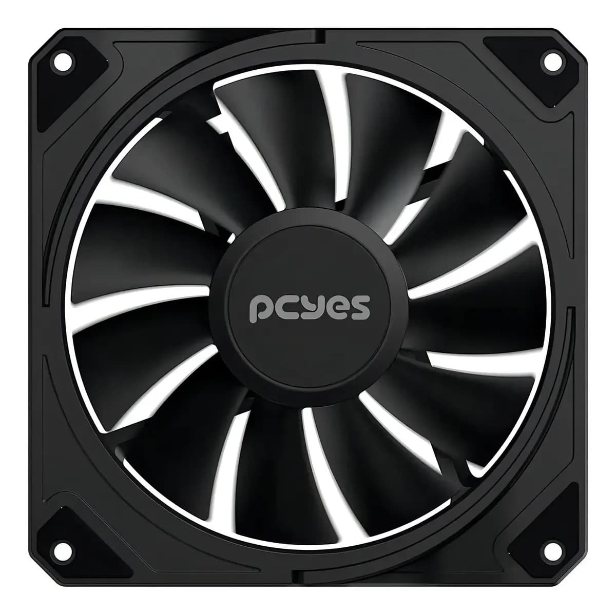 Kit 3 Cooler Fan PCYES Sangue Frio 3 Black Vulcan 120mm PWM Preto FSF3BR