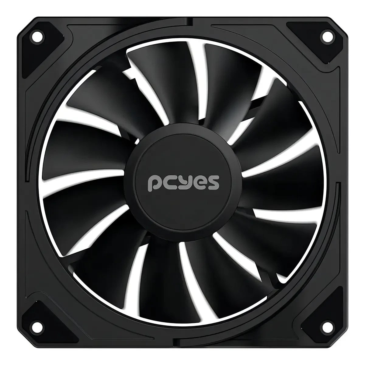 Kit 3 Cooler Fan PCYES Sangue Frio 3 Black Vulcan 120mm PWM Preto FSF3BR