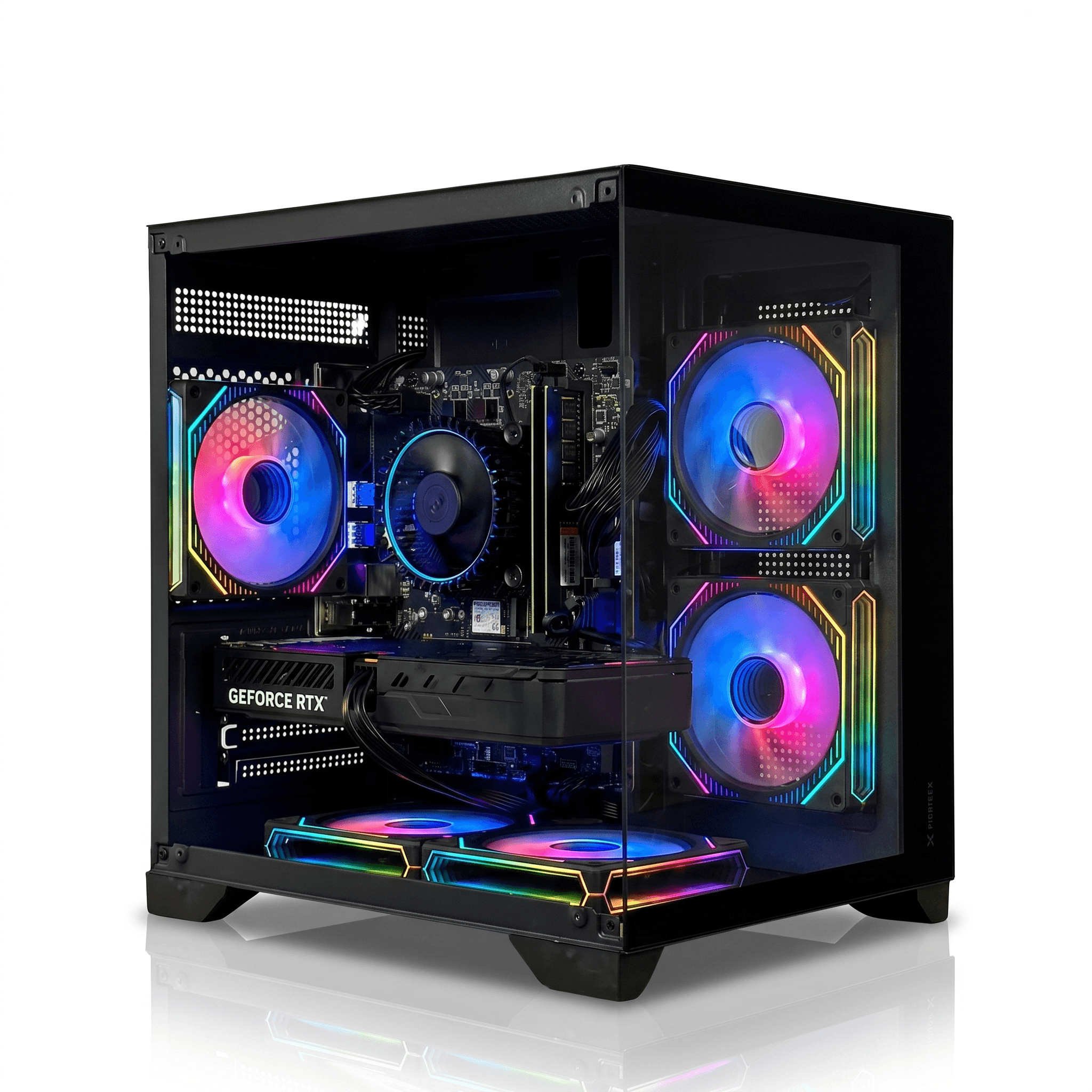 PC Gamer infotech Intel Core i5 12400F, RTX 5050 8GB, 16GB DDR4, SSD 512GB NVMe, Gabinete 5 Fans RGB Preto, Fonte 600W